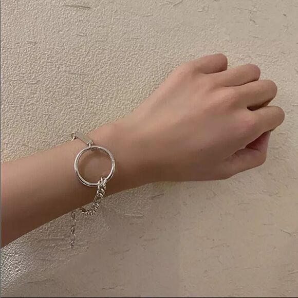 #26 NEW 925 Sterling Silver Unique Chain Bracelet - Picture 5 of 7